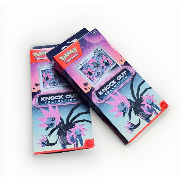 Pokémon Knock Out Collection Box 2-Pack‎ Booster Bundles Iron Jugulis (SET OF 2) - Picture 1 of 3